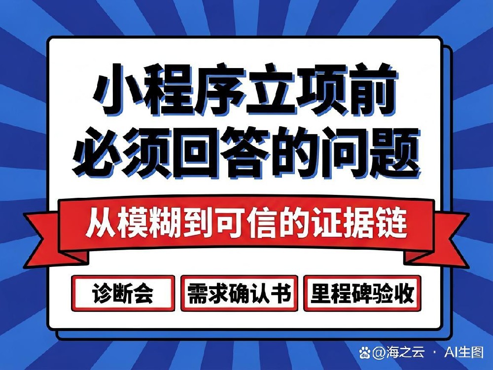 小程序立项前必须回答的问题：最难的不是开始，而是这一项长期选择-莆田网站制作